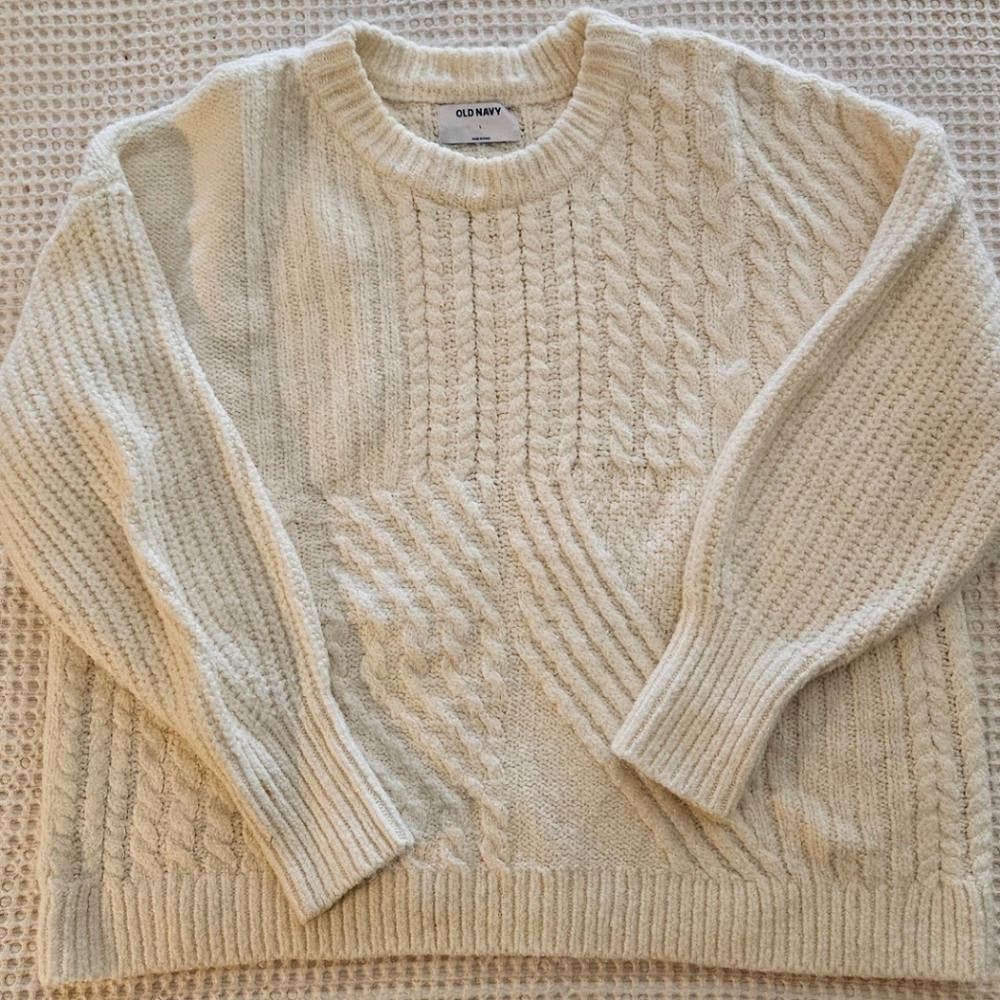 Cream Cable Knit Sweater